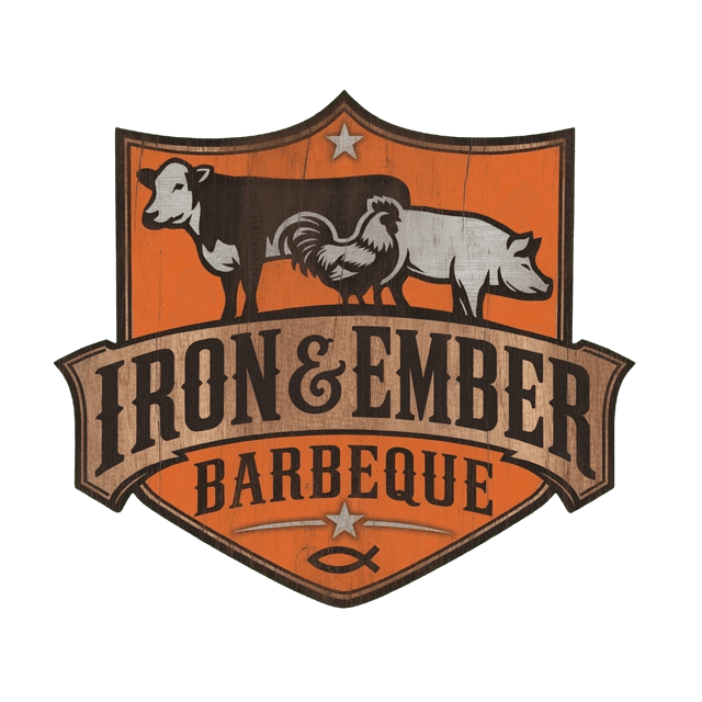 Iron & Ember Barbeque logo