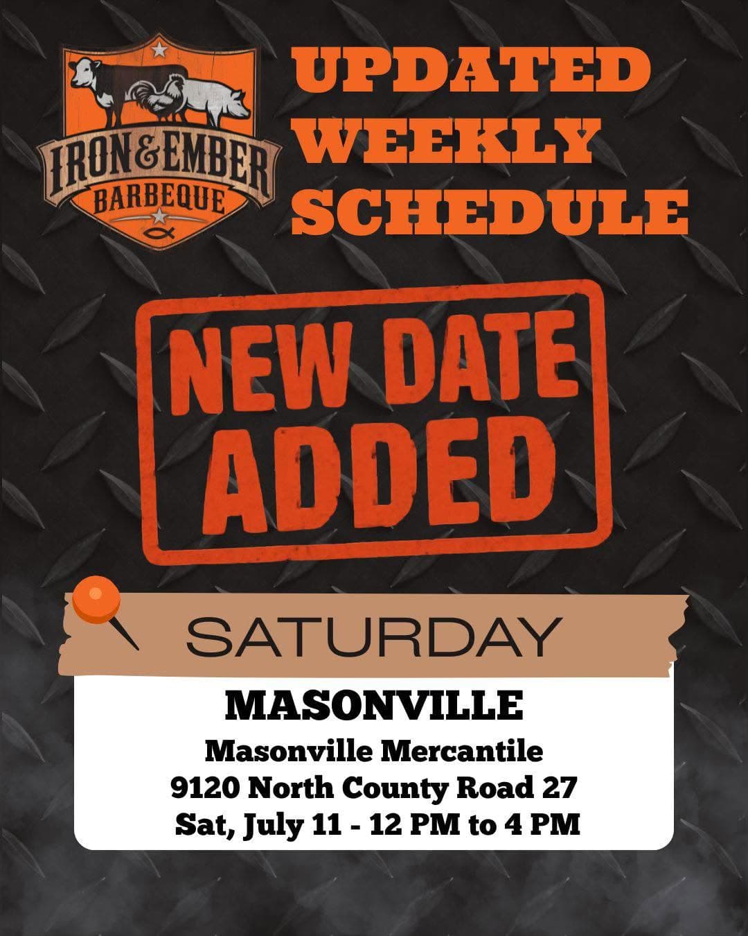 Weekly schedule flyer 3