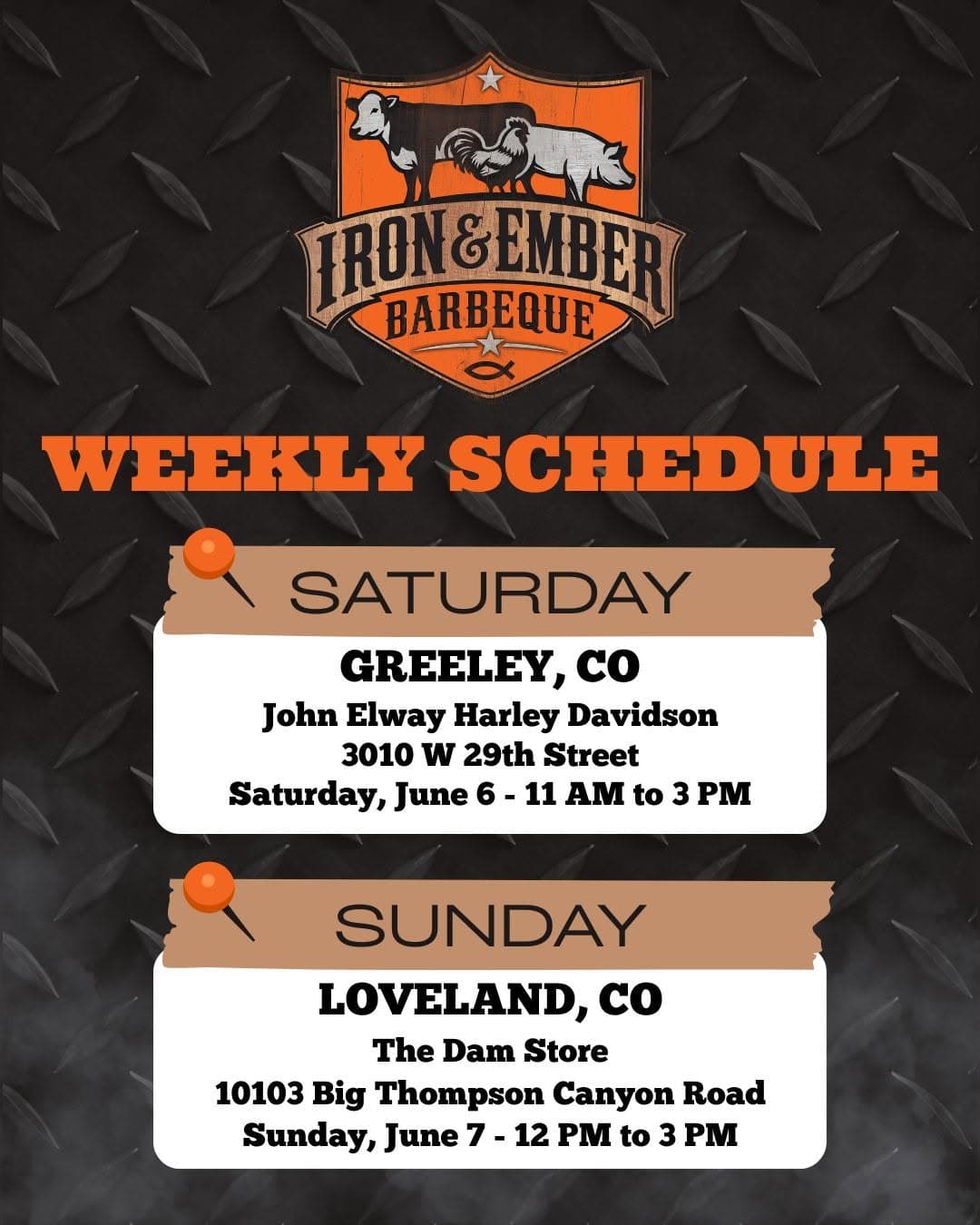 Weekly schedule flyer 4